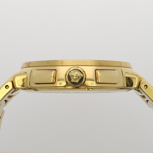 VERSACE VFG190016 Mystic sports black SS/Gold Plated QZ - Picture 2 of 8